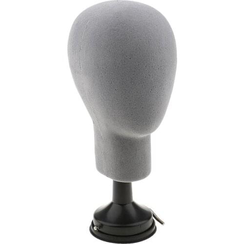 37cm Base Plate Styrofoam Mannequin Head Model Wigs Caps Glasses Display Stand Holder foam Head