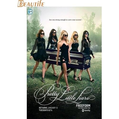 Hot Sale Custom Pretty Little Liars Poster Home Decoration Fashion Silk Fabric Wall Poster Custom Poster