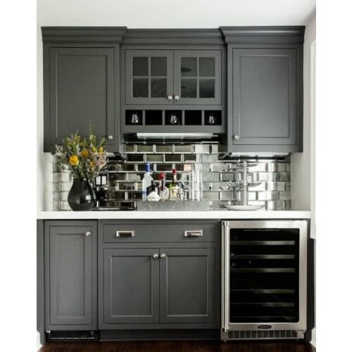 Customized Luxury Beveled Glass Mirror for kitchen backsplash