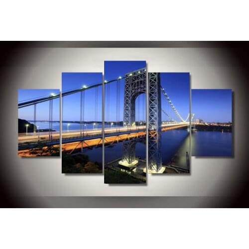 HD Printed george washington bridge Painting childrens room decor print poster picture canvas Free shipping/ny-2722