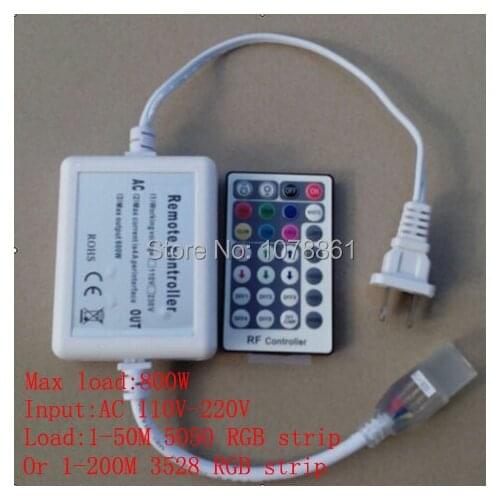 Input AC 110V / 240V IR RGB controller 28 Key Remote led controller for high power led strip