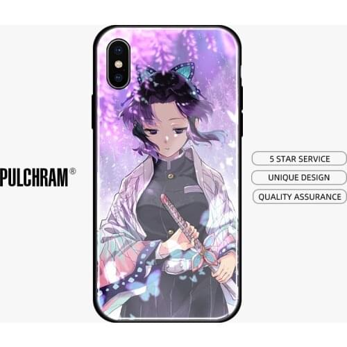 Shinobu Kocho Kimetsu no Yaiba soft silicone glass Phone case cover for iPhone SE 6 6s 7 8 Plus X XR XS 11 12 mini Pro max