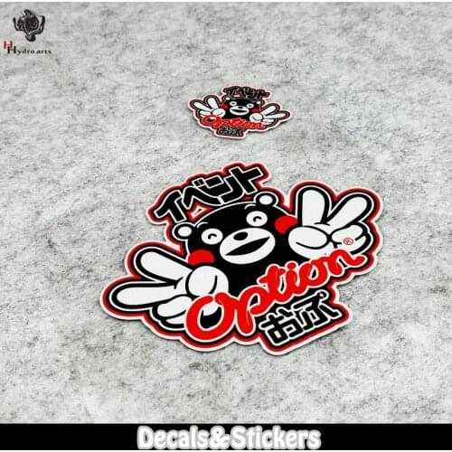 NO.LN017 Cartoon Cute Bear Car Sticker MOTO GP 3M Material Reflective Stickers Decals Racing Stickers Motorcycle Trunk