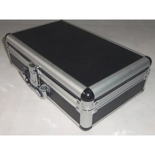 New Toolbox Portable Aluminum Tool Box Instrument Box Storage Case Handheld Impact Resistant Profile Case With Lining Sponge