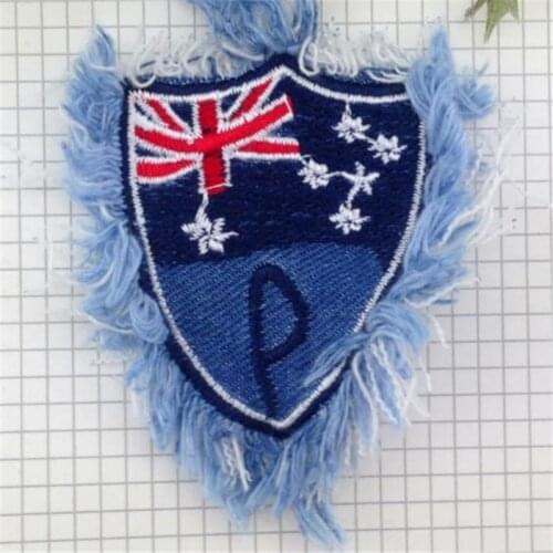 Clothing diy embroidery jeans patch deal with it Australian flag biker patches for clothes badges stickers fabric free shipping