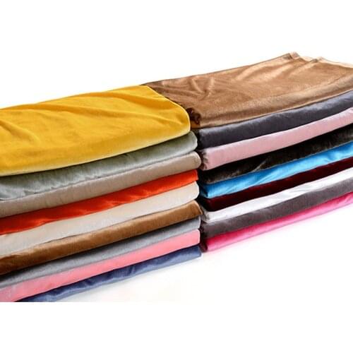 Solid color velvet thickened fabric for sewing sweatshirt tracksuit diy homedecor sofa pillow materials sell in meter