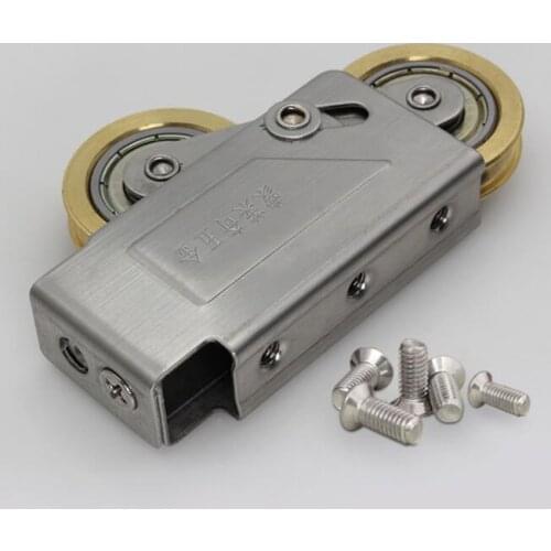 Window roller 73-type aluminum windows and doors pulley sliding door roller sliding sash double copper wheel