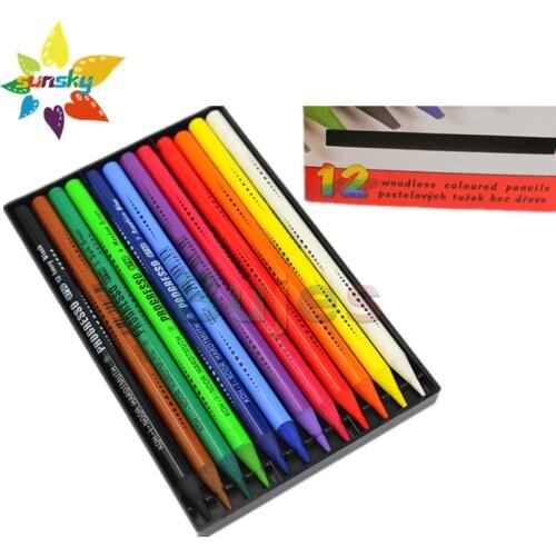 Original Czech KOH-I-NOOR Oil color pencil 12 / 24 color woodness colored lead pencil professional drawing art supplies