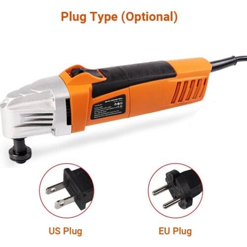 230V Oscillating Saw Various Speed Electric Trimmer Woodworking Finishing Machine Swing Shovel Tool with Sanding Sheet Saw Blade