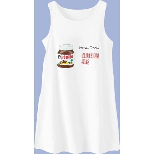 New Summer Dress Nutella Dresses For Girls Chocolate Sauce Kawaii Print Baby Girl Clothes Cartoon Toddler Dresses For Girls Cute