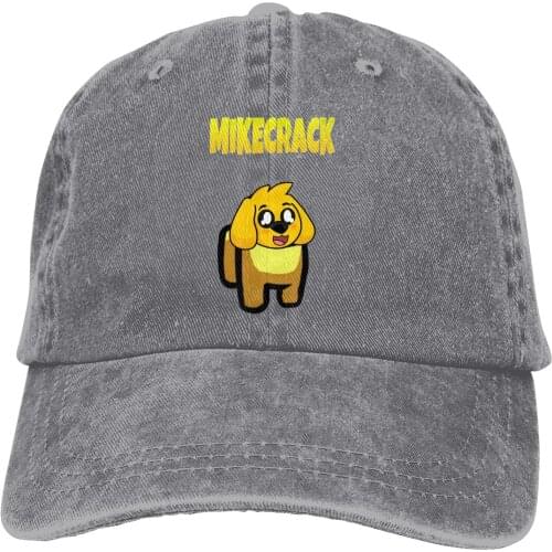 Adjustable Solid Color Baseball Cap Among Mikecrack Washed Cotton Compadretes mikecrack minecra Games Sports Woman Hat