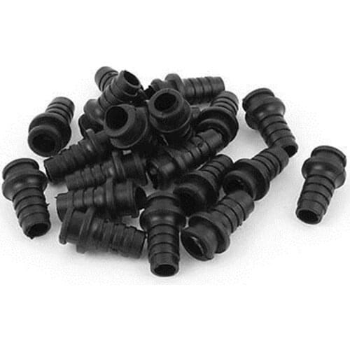20pcs 26mmx10.5mmx7mm Rubber Strain Relief Cord Boot Protector Cable Sleeve Hose