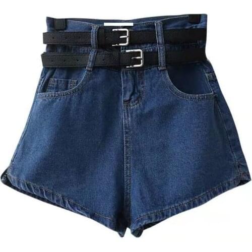 High Waist Short Pants Loose Women Shorts Summer Pink Female New Straight Large Size Casual Solid Wide Leg Trousers Streetwear