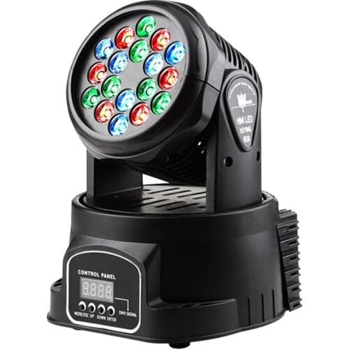 DMX RGB stage lighting 18x3w LED wash moving head light Colorful mixed effects DJ Disco party lights for Music dance show