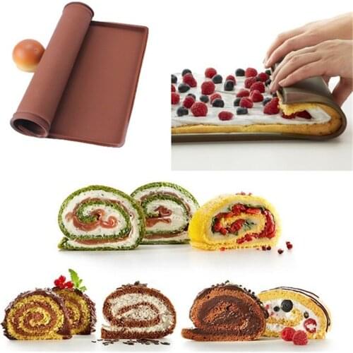 Silicone Baking Mat Multi-function Cake Mat Baking Tools Cookie Baking Sheet Tray Rolling Dough Mat