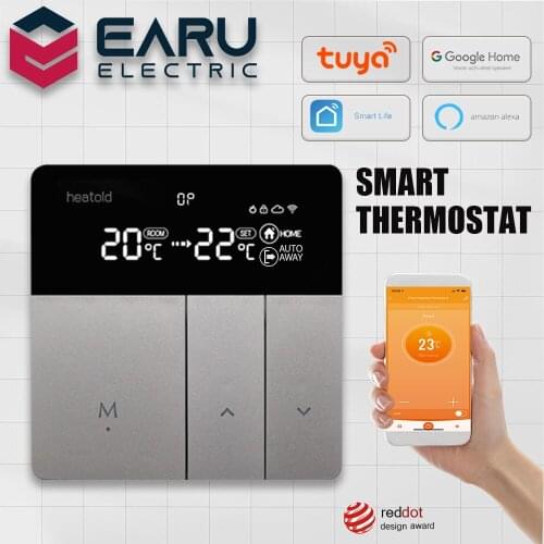 Tuya APP WiFi Smart Thermostat Electric Floor Heating Water Gas Boiler Temperature Voice Remote Controller for Google Home Alexa