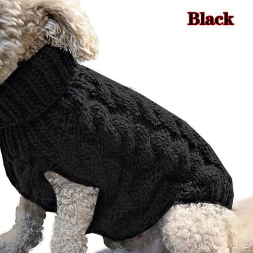 Warm Dog Cat Sweater Clothing Winter Turtleneck Knitted Jumper Pet Puppy Clothes Costume Small Large Dogs Cats Crochet Vest