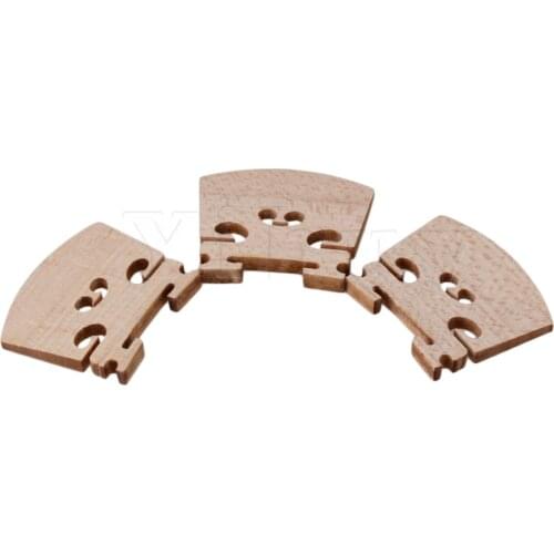 Yibuy 1 Set of 3 Fine maple violin bridges Fit 1/8 violin/ Music Instrument