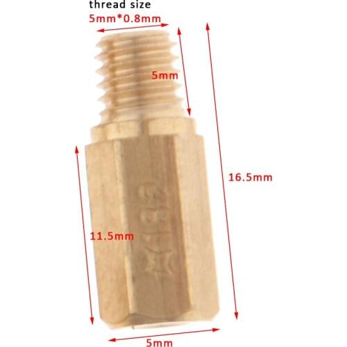 12x Hex Type Main Jets for Keihin OKO PE PWK Carburetor 136 138 140 142 144 145 146 148 150 152 154 155