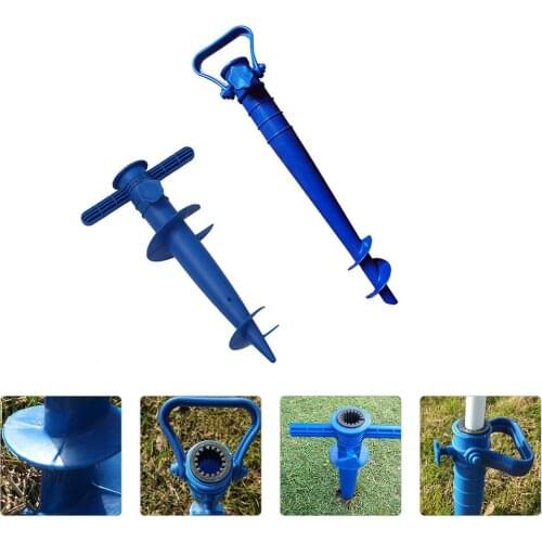 2pcs Heavy Duty Umbrella Stand Umbrella Bases Beach Umbrella Sand Anchor
