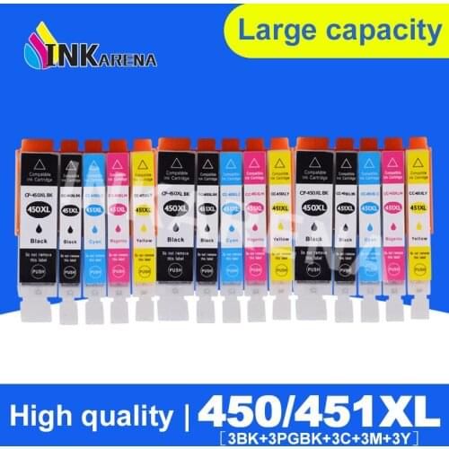 3 Set PGI-450 CLI-451 Full Ink Inkjet Cartridge For Canon Pixma MG 5440 MG 5540 MG 6340 MG 6440 MG 7140 Ip 7240 MX924 Printer