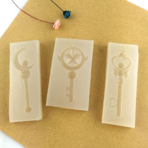 3PCS/set DIY Japan Anime Card Captor Sakura Sailor Moon Crystal Silicone Mold New sakura mold
