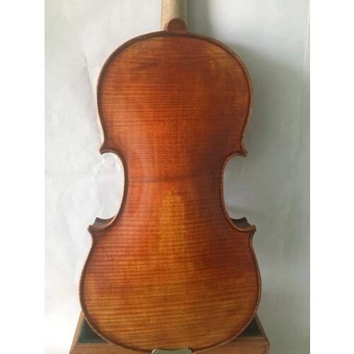 4/4 Violin European tone flamed maple old spruce top hand made violin