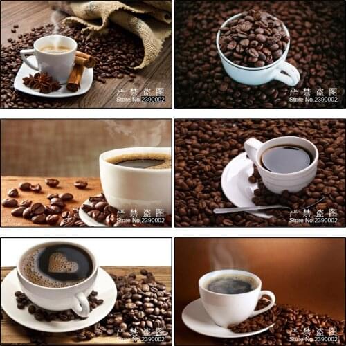 Diamond Mosaic Coffee Cup Pattern Diamond Embroidery DIY Needlework 5D Diamond Painting Cross Stitch Full Drill Painting