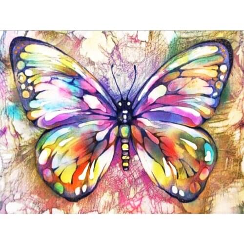 Diamond Embroidery Color butterfly Cartoon Handmade Diamond Painting Needlework Mosaic Cross Stitch Home Decor