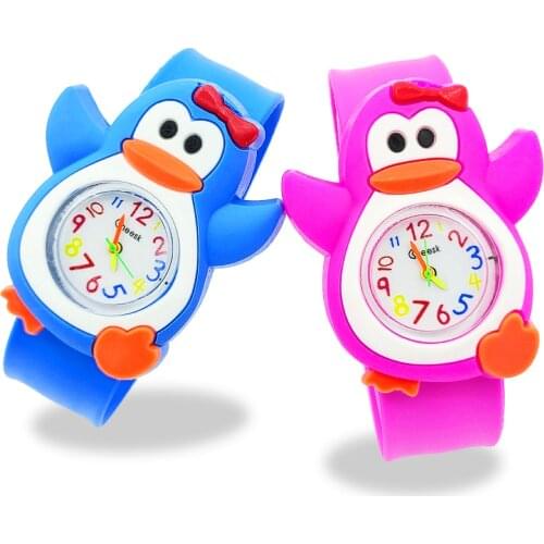 New Cute Penguin Patterns Baby Toy Children Watch Kid Boys Girls Birthday Gift Kids Digital Watches Child Electronic Watch Clock