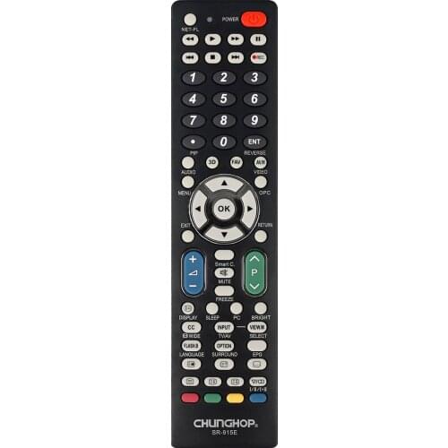 Chunghop SR-915E Remote Control Universal for Sharp LCD TV GA666WJSA GA921WJSA GA763WJSA GA490WJSA GA920WJSA GA956WJSA GA782WJSA