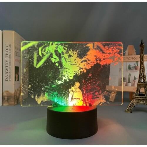 Colorful Anime Two Tone Lamp Attack on Titan for Kid Bedroom Decor Birthday Gift Manga AOT Attack on Titan Two Tone Led Light