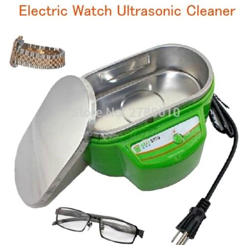 Electric Watch Ultrasonic Cleaner Jewelry Cleaning Tool Watch/Glasses Small Ultrasonic Cleaning Machine with English Manual 9030