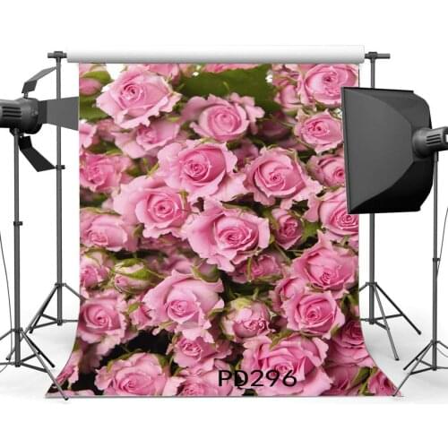 Photography Backdrops Valentines Day Blooming Fresh Rose Flower Seamless Newborn Baby Toddlers Lover Portraits Background