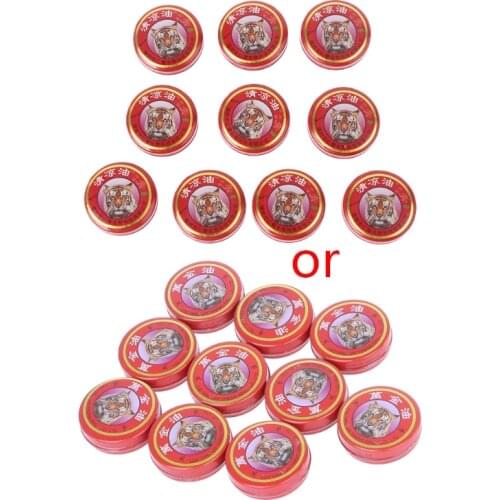 H7JC 10pcs/lot Summer Cooling Oil Refresh Brain Tiger Balm Drive Out