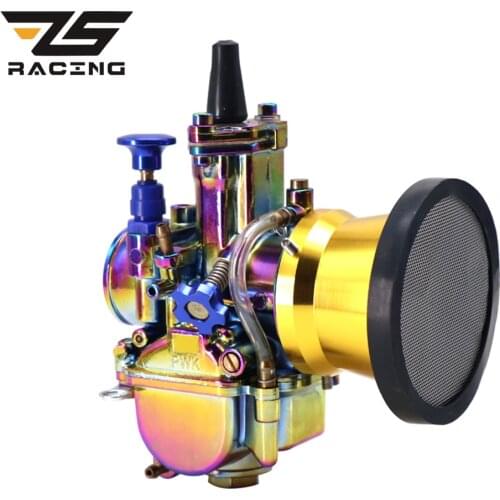 ZS Motorcycle Carburetor 21/24/26/28/30/32/34mm 2/4T Keihin PWK Carb With wind Cup For Scooter Dirt Bike Moped ATV 90-400CC