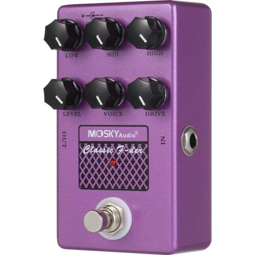 MOSKYaudio CLASSIC F-DER Speaker Simulator Cabinet Simulator Guitar Effect Pedal Speaker Simulation for Guitar Accessories Parts