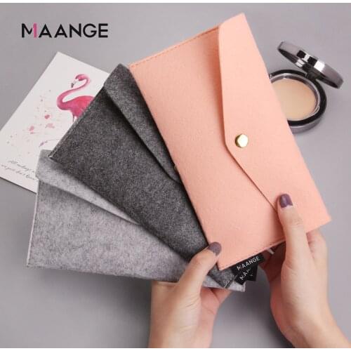 MAANGE 1Pcs Cosmetic Bag Makeup Brush Case Travel Makeup Pouch Container Empty Brush Holder Storage Organizer Tools for Women