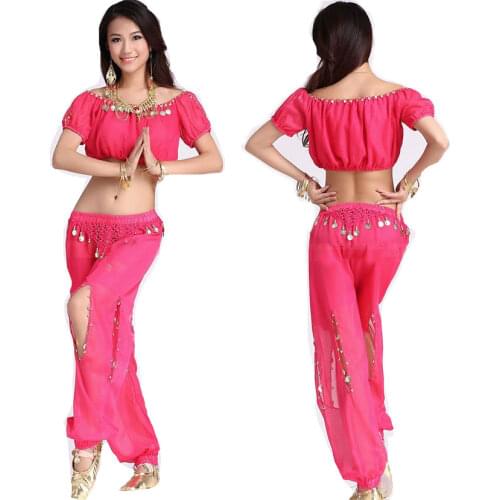 2pcs Set Egyption Egypt Belly Dance Show Costume Bollywood Dance Costume Indian Dress Bellydance Performance Dancing Sets