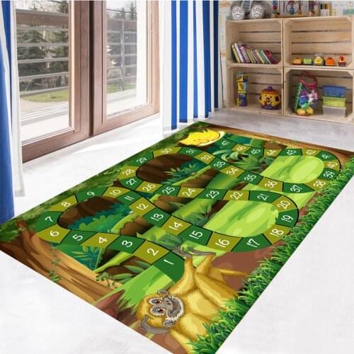 Numbers Game Patterned Carpet ,Non Slip Floor Carpet,Teens Carpet,Turkish Rug