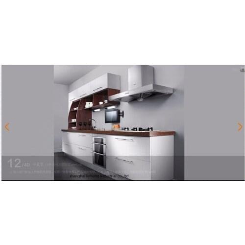 Melamine/mfc kitchen cabinets(LH-ME014)