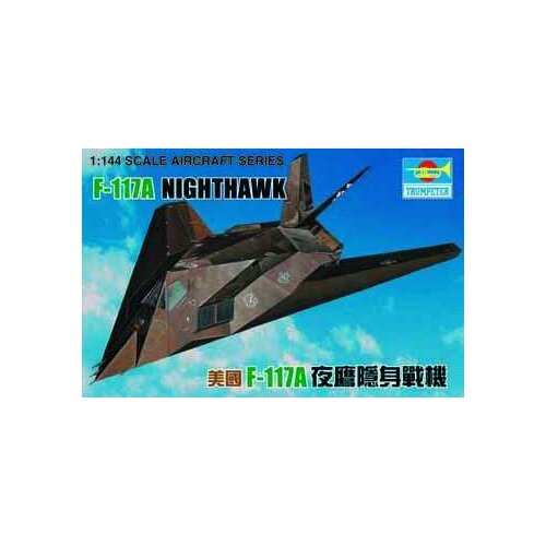 TRUMPETER Model 01330 1/144 Scale Airplane F-117A NIGHTHAWK Assembly Model Building Scale Airplane Model Kits