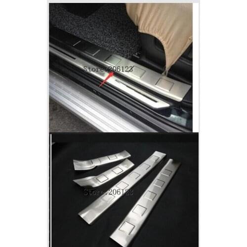 For Nissan X-trail xtrail T31/Rogue For Nissan X-TRAIL 2008-2012 Stainless Steel Interior Scuff Plate Pedal Door Sills Protecto