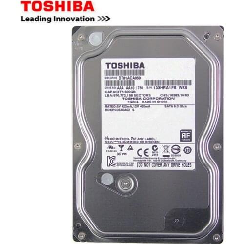 Toshiba desktop computer 500GB hdd 3.5" internal mechanical hard disk SATA3 6Gb/s hard disk 500 GB 7200 RPM buffer