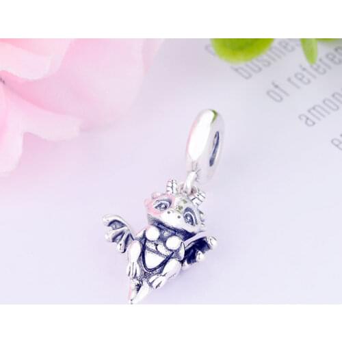 New 100% 925 Silver You are Magic Flying Wing Dragon Unicorn Bead Fit Original Pan Charm Bracelet Making Women Berloque 2019