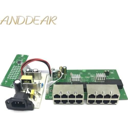 OEM New model 16 Port Gigabit Switch module Desktop RJ45 Ethernet Switch 10/100/1000mbps Lan Hub switch 16 portas motherboard