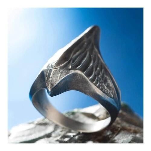 Resurrection Ertugrul Sterling Silver Original Special Designed Thumb Ring In Traditional Ring For Men
