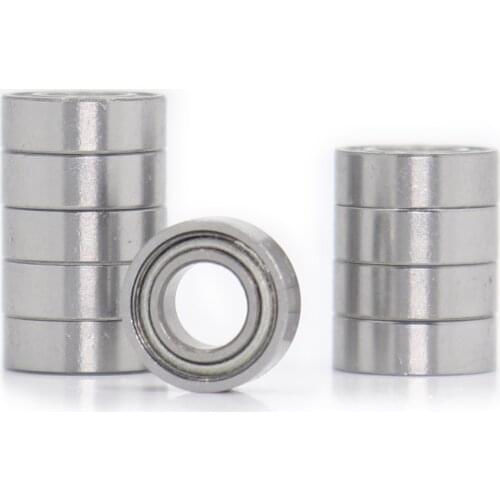 R166ZZ Bearing ABEC-1 10PCS 3/16"x3/8"x1/8" inch Miniature R166 ZZ Ball Bearings RC Model Parts