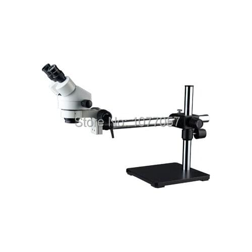 Factory Direct Sale ,CE 7x-45x Binocular Single Boom stand zoom Stereo Microscope ,Well sold In EU , USA