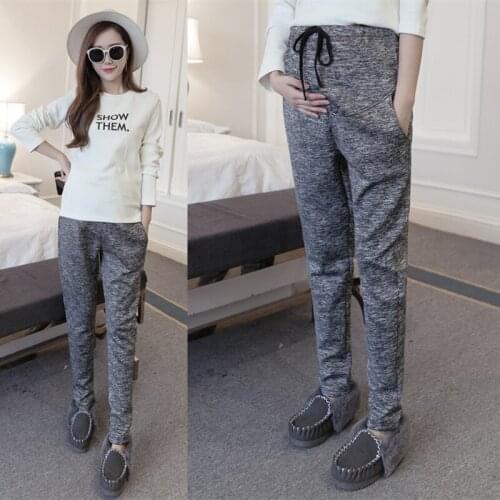 2020 New Autumn Fashion Maternity Harem Pants Elastic Waist Belly Trousers Clothes for Pregnant Women Autumn Casual Pregnancy
